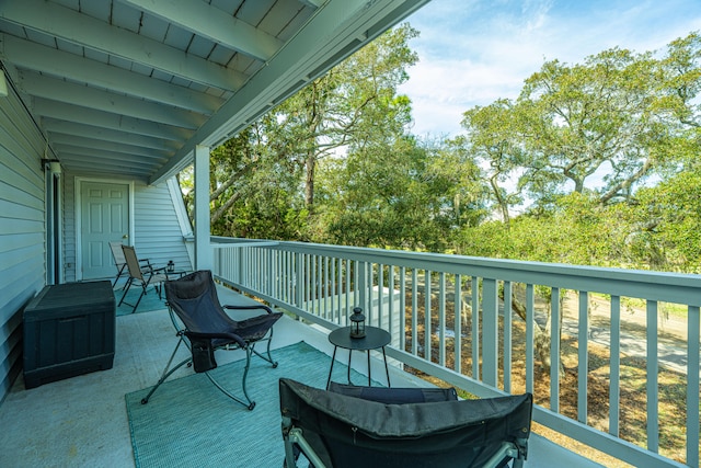 view of balcony