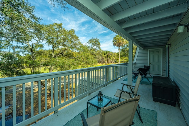 view of balcony