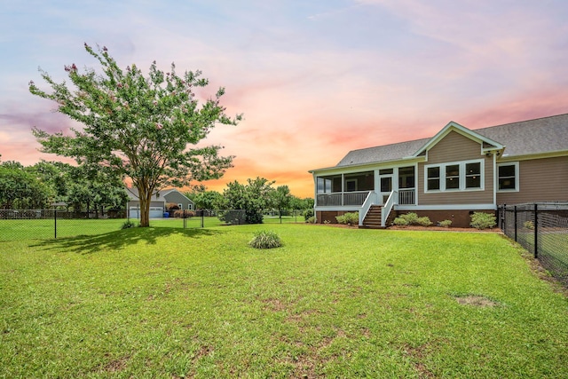 727 Sonny Boy Ln, Johns Island, SC 29455 - view of yard with a sunroom