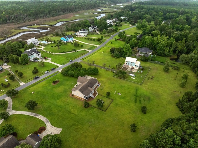 727 Sonny Boy Ln, Johns Island, SC 29455 - drone / aerial view of a large body of water and a forest
