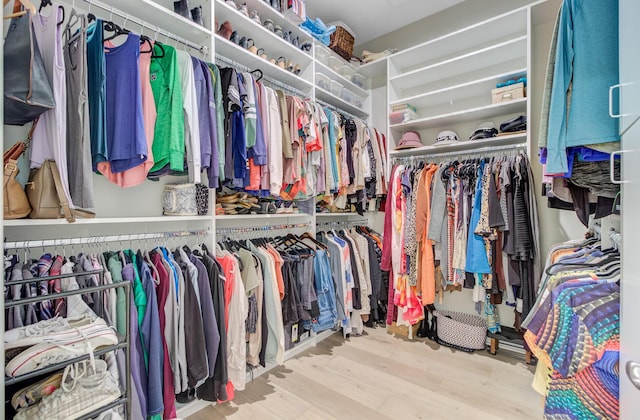 366 Tupelo Lake Dr, Summerville, SC 29486 - walk in closet with wood finished floors