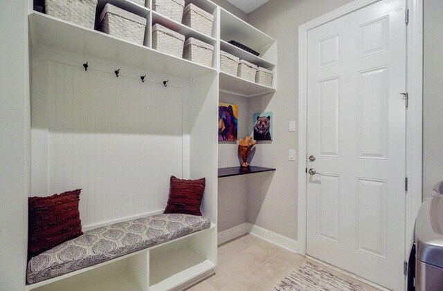 366 Tupelo Lake Dr, Summerville, SC 29486 - mudroom featuring baseboards and light tile patterned flooring