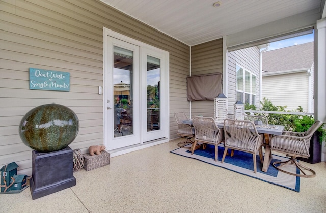 366 Tupelo Lake Dr, Summerville, SC 29486 - sunroom / solarium with outdoor dining space and french doors