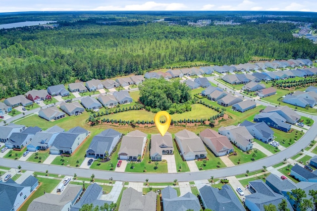 366 Tupelo Lake Dr, Summerville, SC 29486 - aerial view of residential area featuring a heavily wooded area