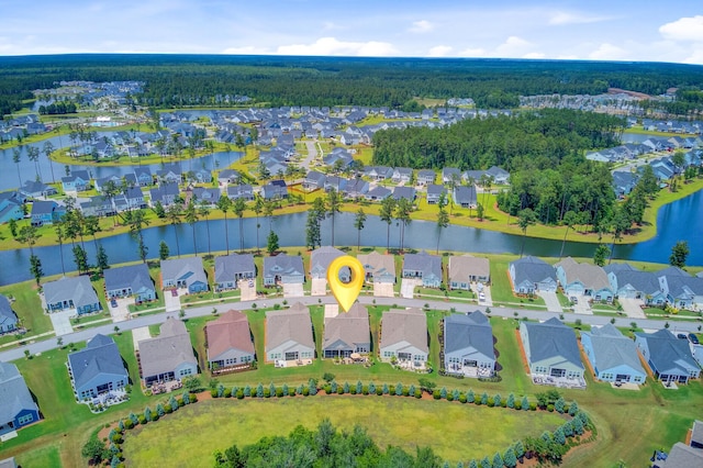 366 Tupelo Lake Dr, Summerville, SC 29486 - aerial perspective of suburban area with a nearby body of water