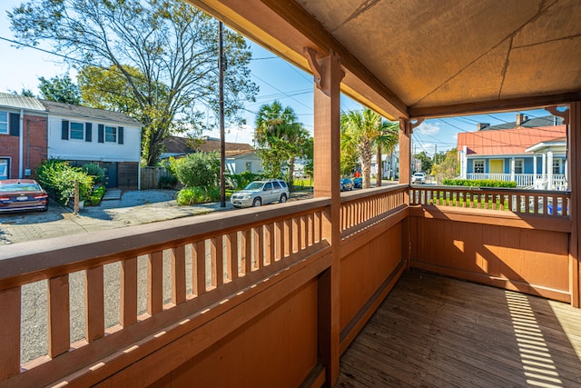 view of deck