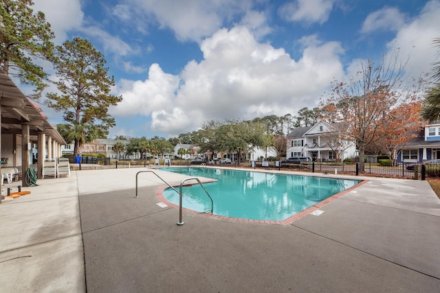 view of pool with a patio area