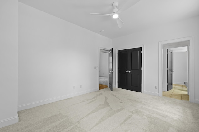 2258 Arthur Gaillard Ln, Charleston, SC 29414 - unfurnished bedroom with carpet, ensuite bathroom, and a ceiling fan