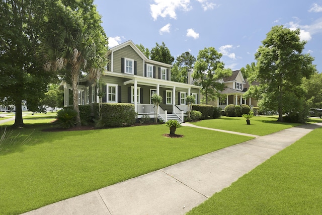 2258 Arthur Gaillard Ln, Charleston, SC 29414 - view of front of home featuring a porch and a front yard