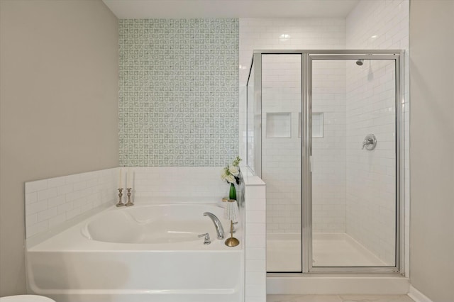 127 Surfbird Rd, Summerville, SC 29486 - full bathroom featuring a shower stall and a bath