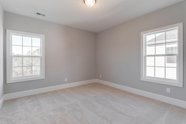 view of carpeted empty room