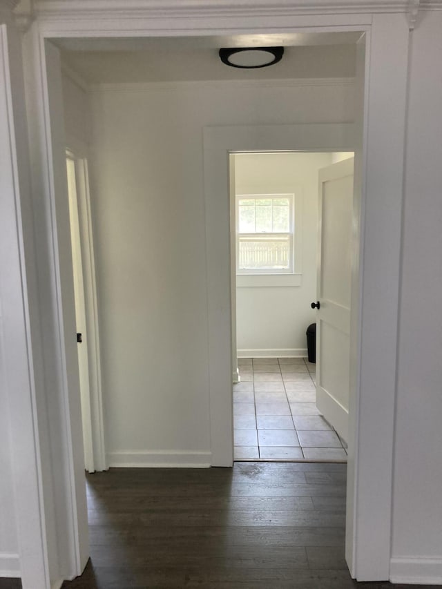110 Groves St, Walterboro, SC 29488 - corridor featuring dark wood finished floors and baseboards