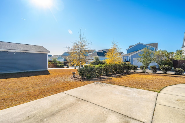 view of yard with a patio