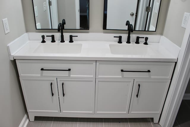 bathroom with vanity