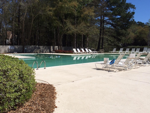 view of pool with a patio area