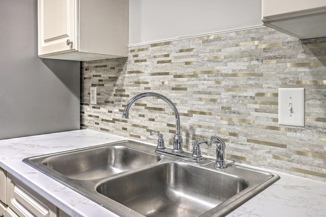 8028 Vermont Rd, North Charleston, SC 29418 - kitchen view of a sink and backsplash