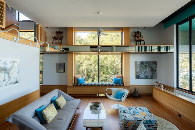905 Palm Blvd, Isle Of Palms, SC 29451 - living area featuring healthy amount of natural light and wood finished floors