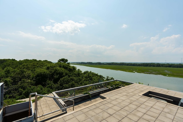 905 Palm Blvd, Isle Of Palms, SC 29451 - view of patio / terrace with a water view