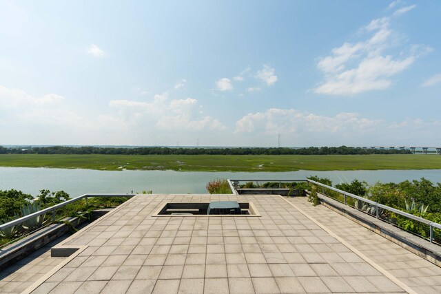 905 Palm Blvd, Isle Of Palms, SC 29451 - view of patio / terrace featuring a water view