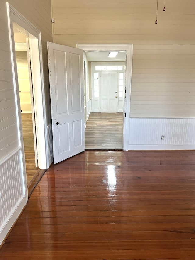 entrance foyer with dark wood-type flooring