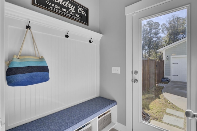 view of mudroom