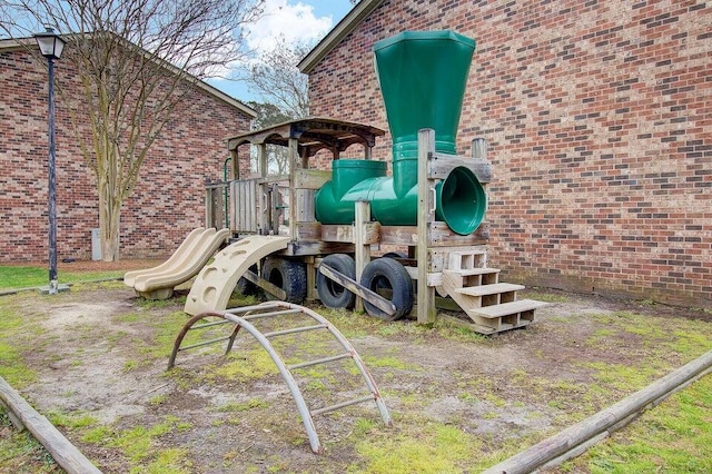 view of community jungle gym