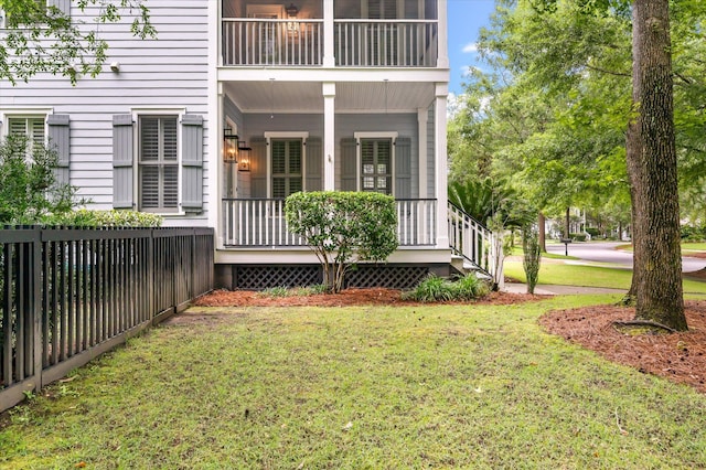 5152 Coral Reef Dr, Johns Island, SC 29455 - doorway to property with a lawn and covered porch