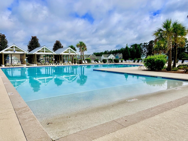 view of pool