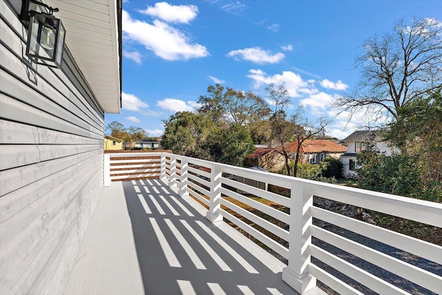 balcony featuring a residential view
