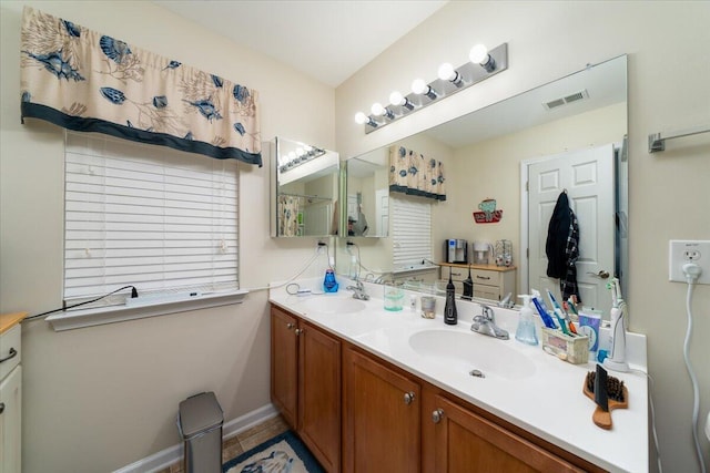 bathroom featuring vanity