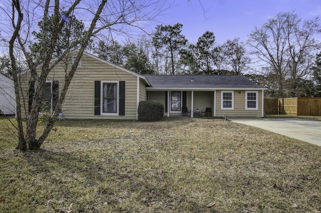 view of ranch-style house