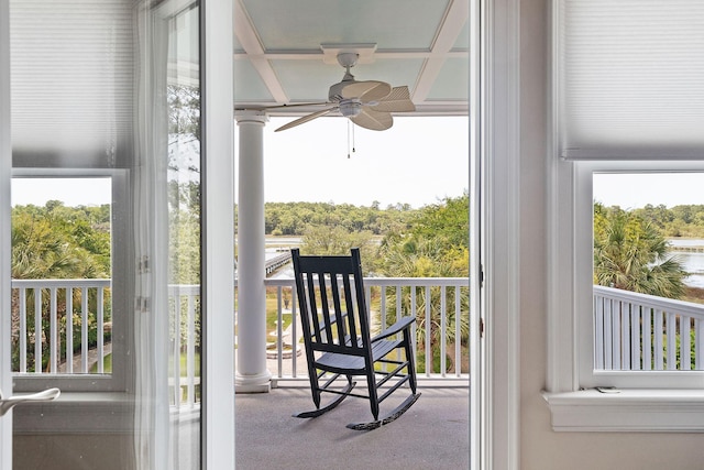 view of balcony