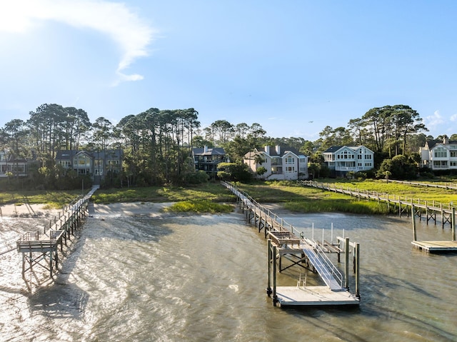 3121 Marshgate Dr, Seabrook Island, SC 29455 - dock with a water view and a residential view