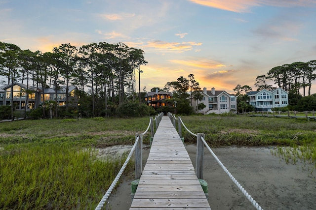 3121 Marshgate Dr, Seabrook Island, SC 29455 - dock area with a residential view