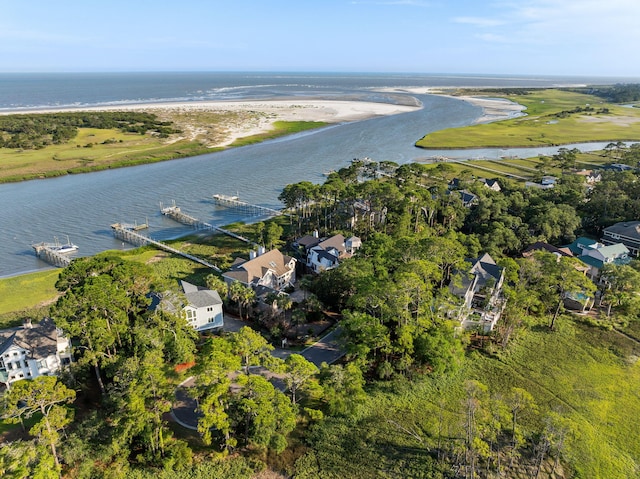 3121 Marshgate Dr, Seabrook Island, SC 29455 - aerial view of residential area with a large body of water