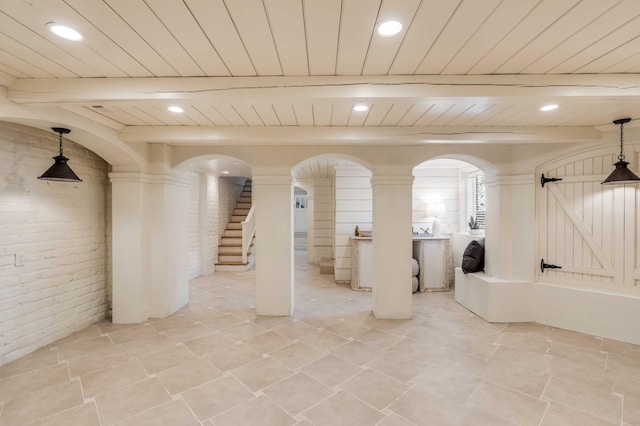 interior space featuring washer / clothes dryer