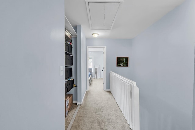 1120 Hidden Cove Dr Unit I, Mount Pleasant, SC 29464 - corridor featuring attic access and light colored carpet