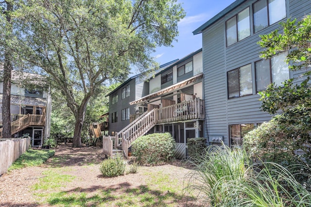 1120 Hidden Cove Dr Unit I, Mount Pleasant, SC 29464 - rear view of house featuring stairway