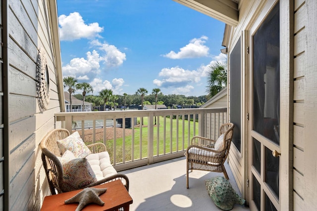 view of balcony