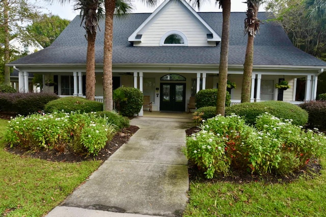 view of front of house with covered porch