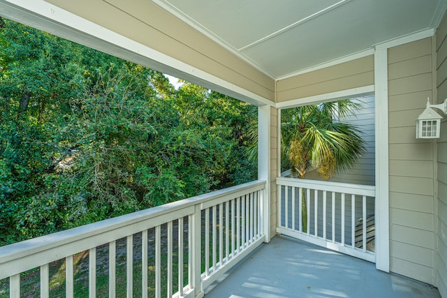 view of balcony