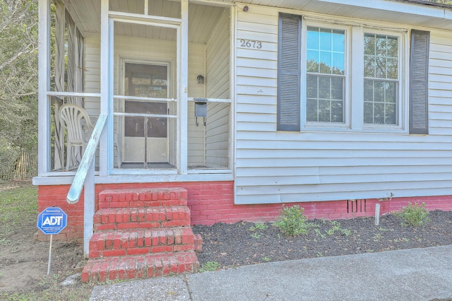 view of entrance to property