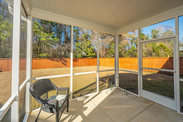 view of sunroom / solarium