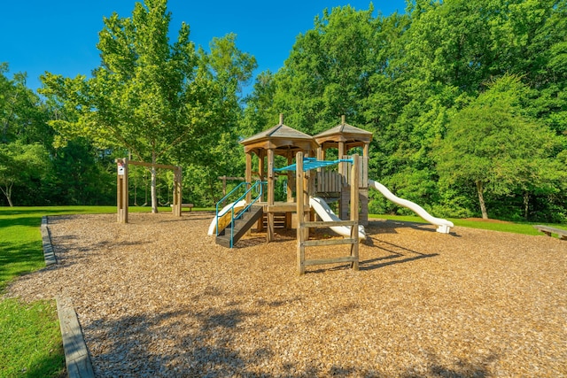 view of jungle gym