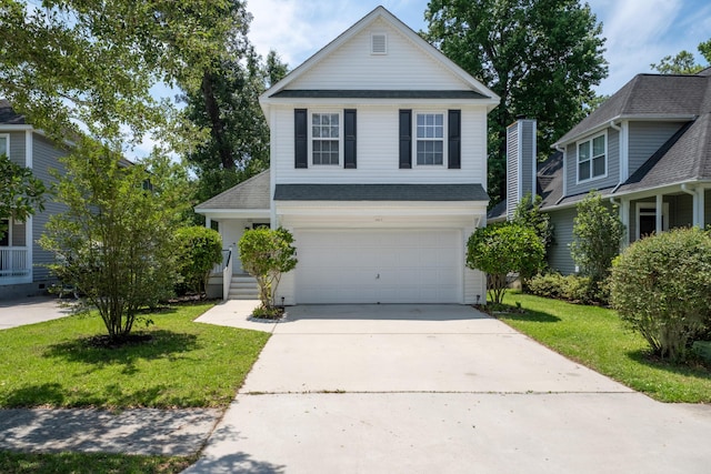 1813 Parkland Preserve Ln, Charleston, SC 29412 - traditional home featuring a garage, concrete driveway, and a front lawn