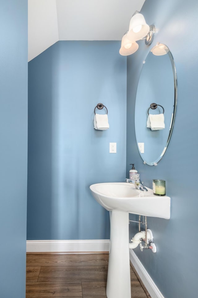 1813 Parkland Preserve Ln, Charleston, SC 29412 - bathroom with wood finished floors and baseboards