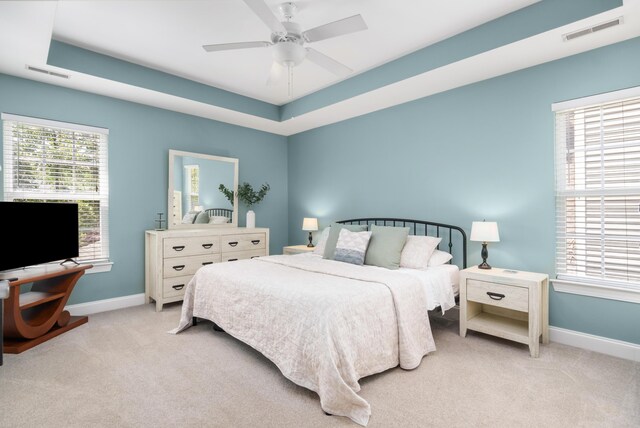 1813 Parkland Preserve Ln, Charleston, SC 29412 - bedroom featuring light carpet, baseboards, and a ceiling fan