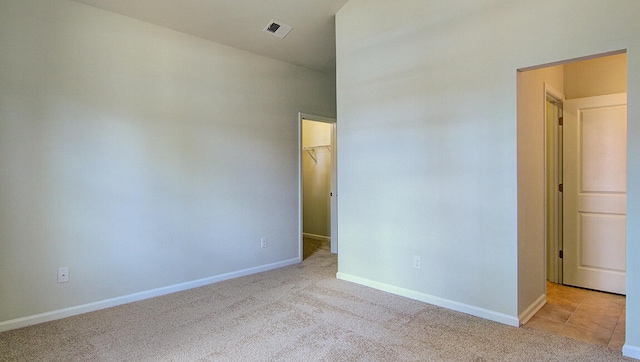 view of carpeted empty room