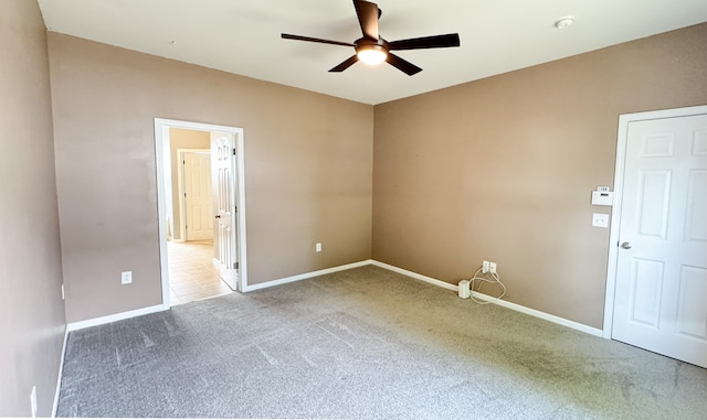 115 Hyrne Dr, Goose Creek, SC 29445 - unfurnished room with light carpet, a ceiling fan, and baseboards