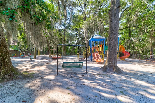 view of jungle gym